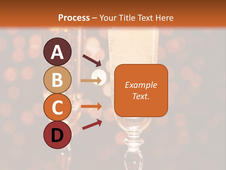Champagne Poured Into Glass PowerPoint Template