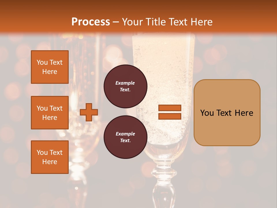 Champagne Poured Into Glass PowerPoint Template