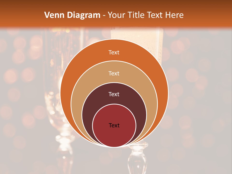 Champagne Poured Into Glass PowerPoint Template