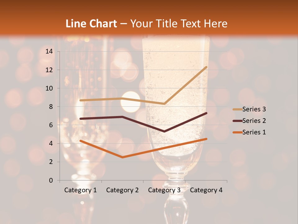 Champagne Poured Into Glass PowerPoint Template