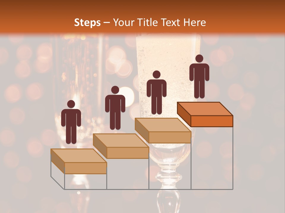 Champagne Poured Into Glass PowerPoint Template