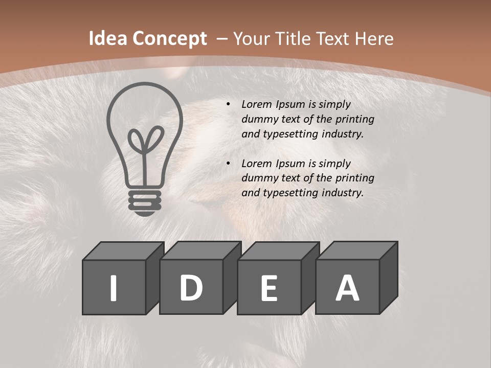 Fur Coat For Women PowerPoint Template