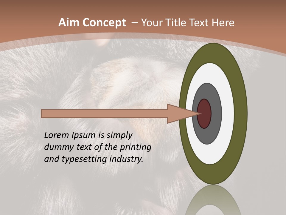 Fur Coat For Women PowerPoint Template