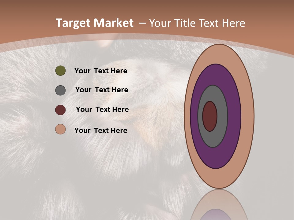 Fur Coat For Women PowerPoint Template