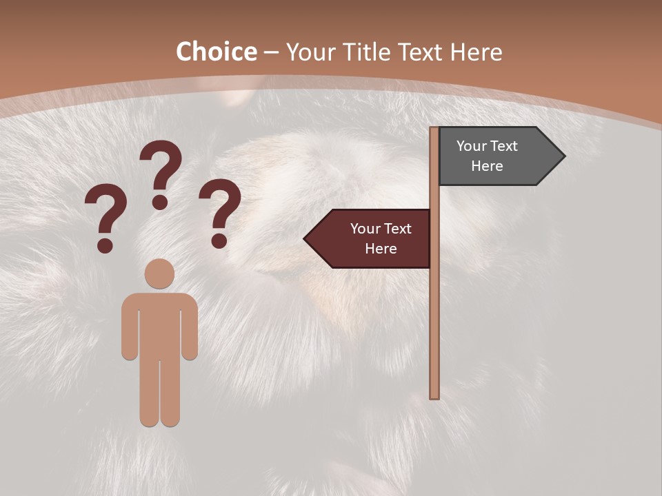 Fur Coat For Women PowerPoint Template