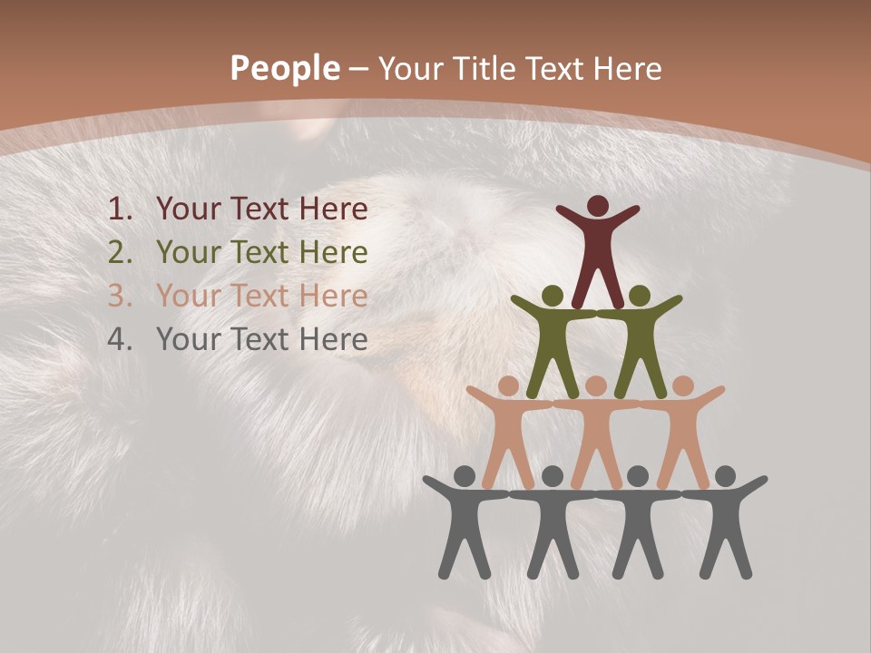 Fur Coat For Women PowerPoint Template