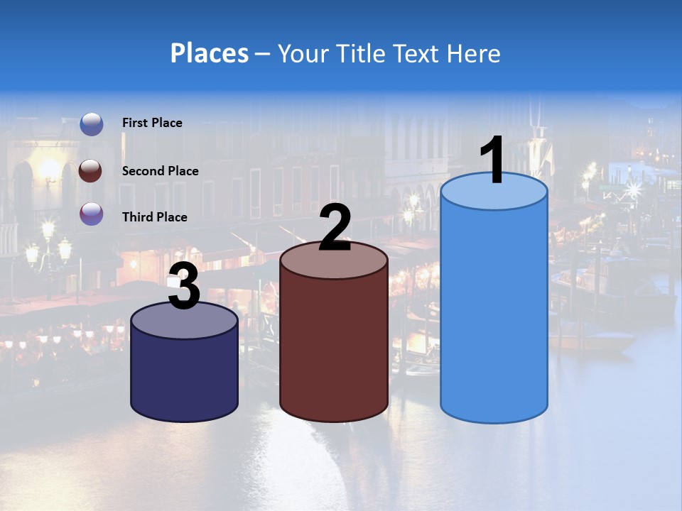 Venice Italy At Night PowerPoint Template