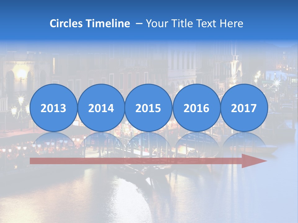 Venice Italy At Night PowerPoint Template