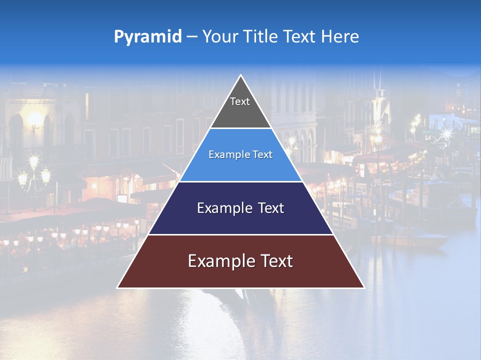 Venice Italy At Night PowerPoint Template