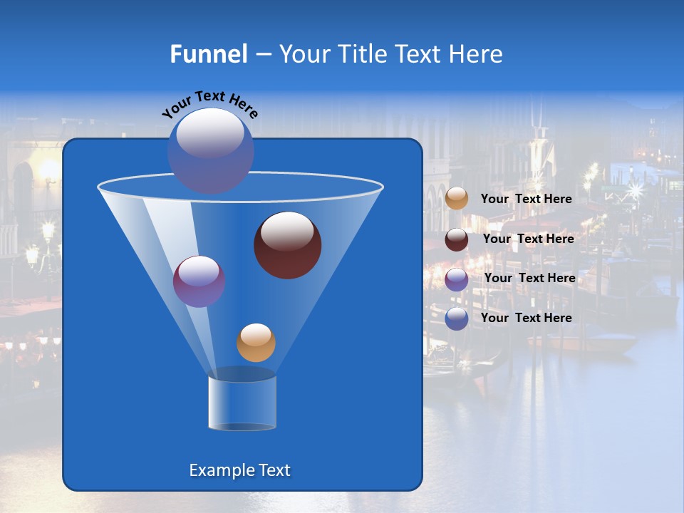 Venice Italy At Night PowerPoint Template