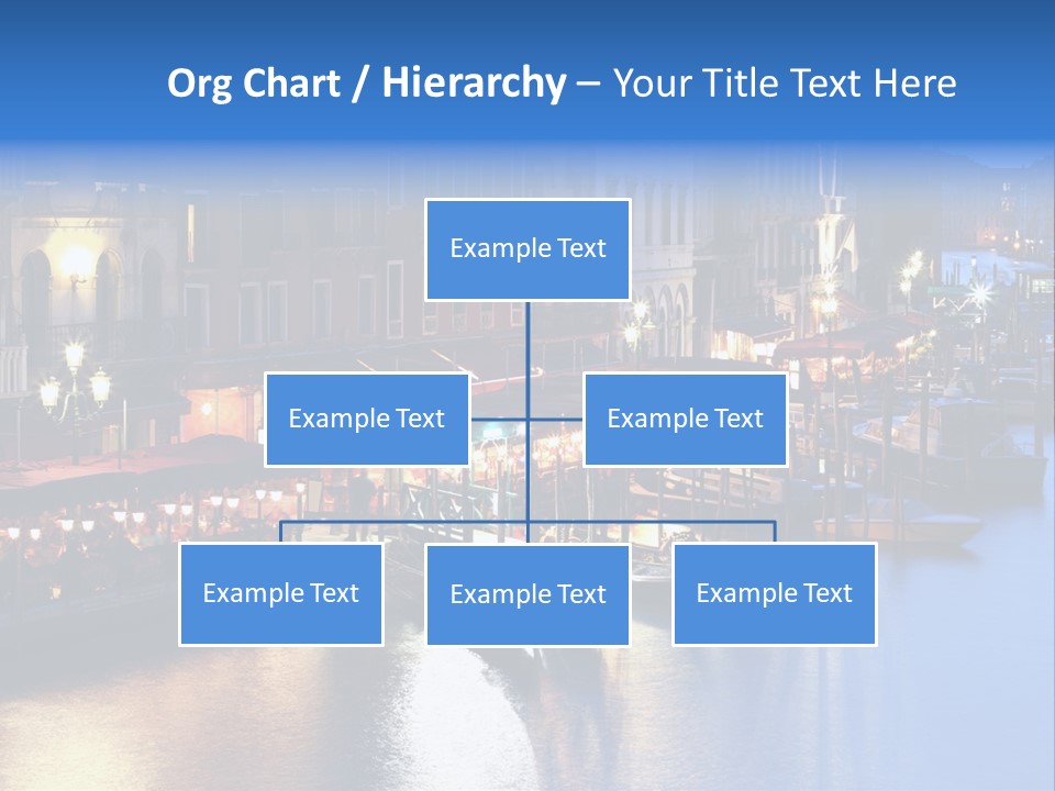 Venice Italy At Night PowerPoint Template