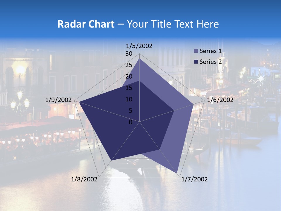 Venice Italy At Night PowerPoint Template