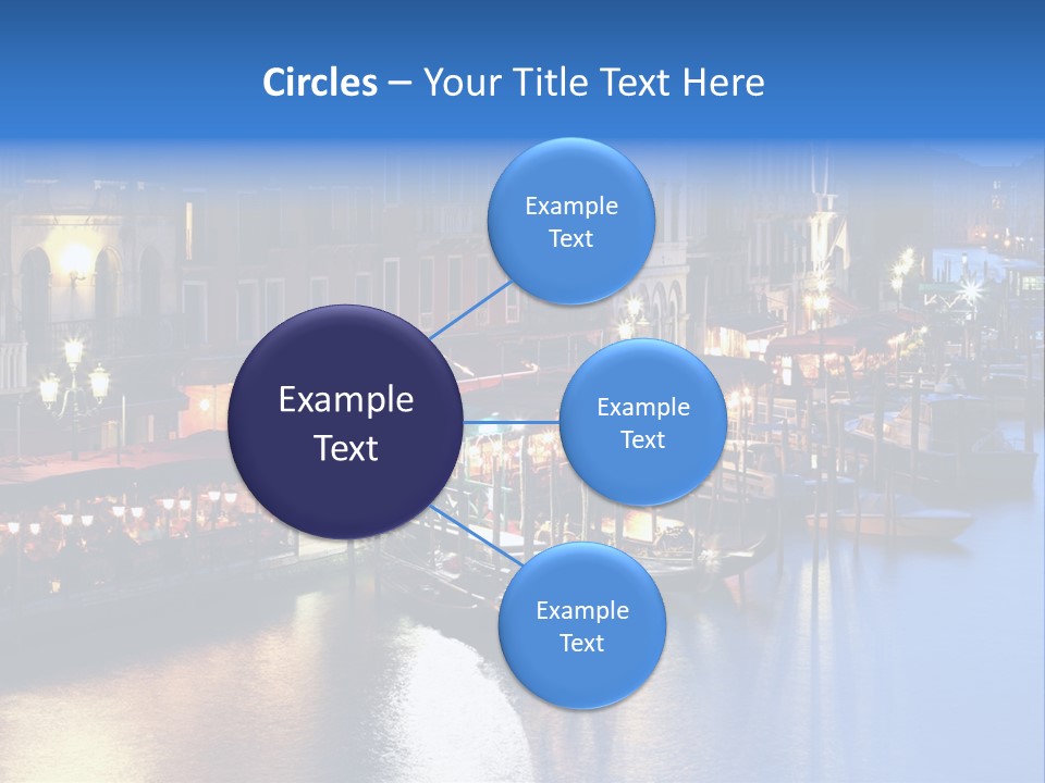 Venice Italy At Night PowerPoint Template