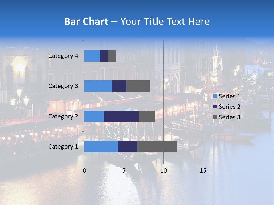 Venice Italy At Night PowerPoint Template