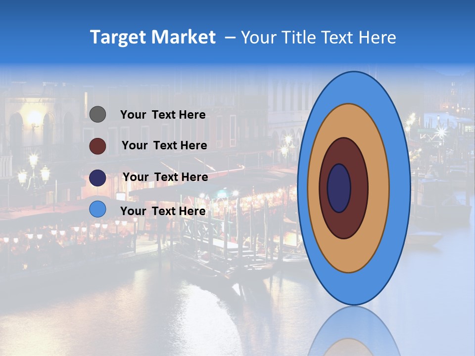 Venice Italy At Night PowerPoint Template