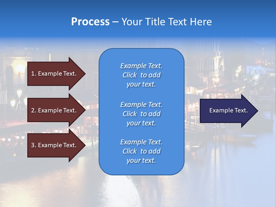 Venice Italy At Night PowerPoint Template
