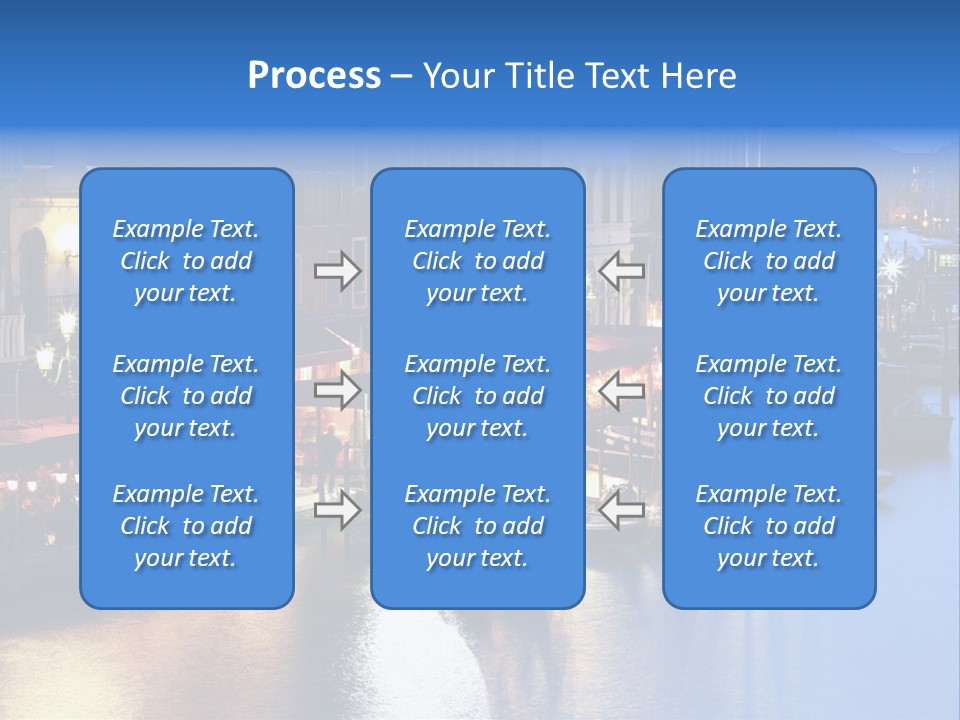 Venice Italy At Night PowerPoint Template