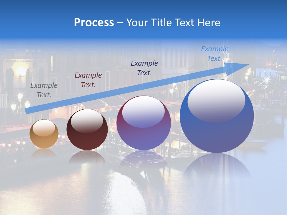 Venice Italy At Night PowerPoint Template