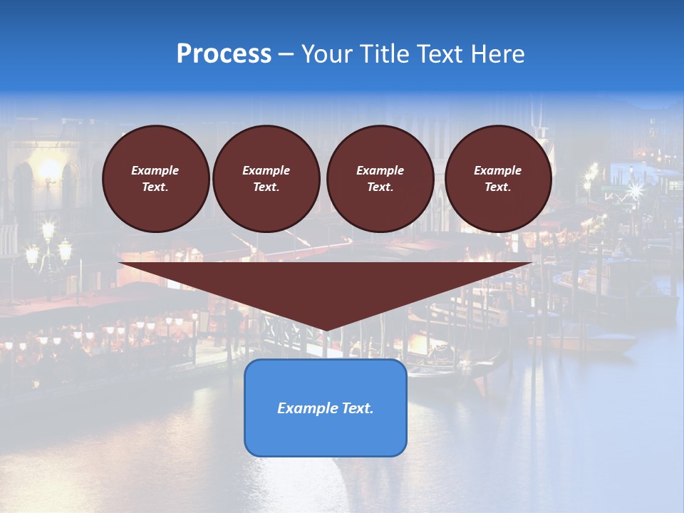 Venice Italy At Night PowerPoint Template
