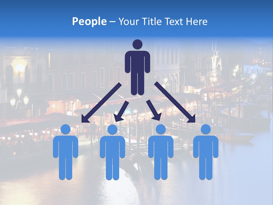 Venice Italy At Night PowerPoint Template