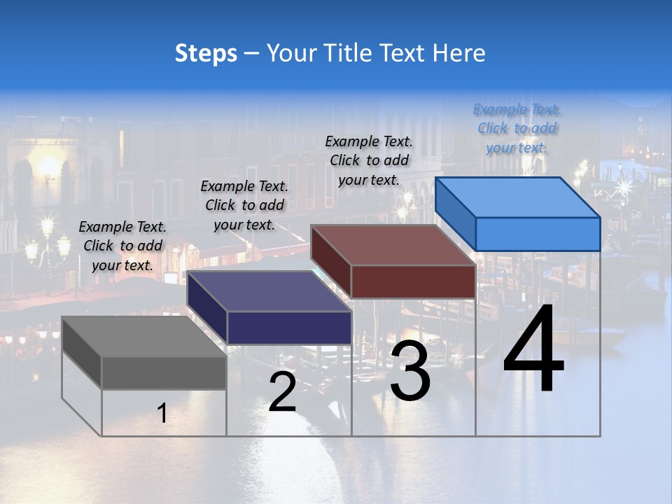 Venice Italy At Night PowerPoint Template