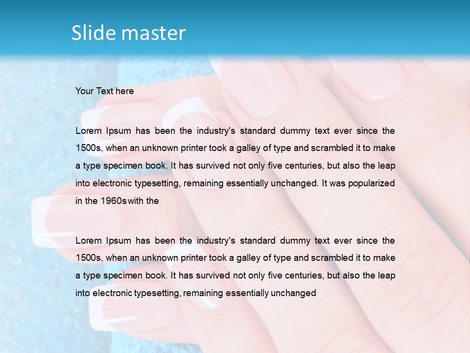 French Unghie PowerPoint Template