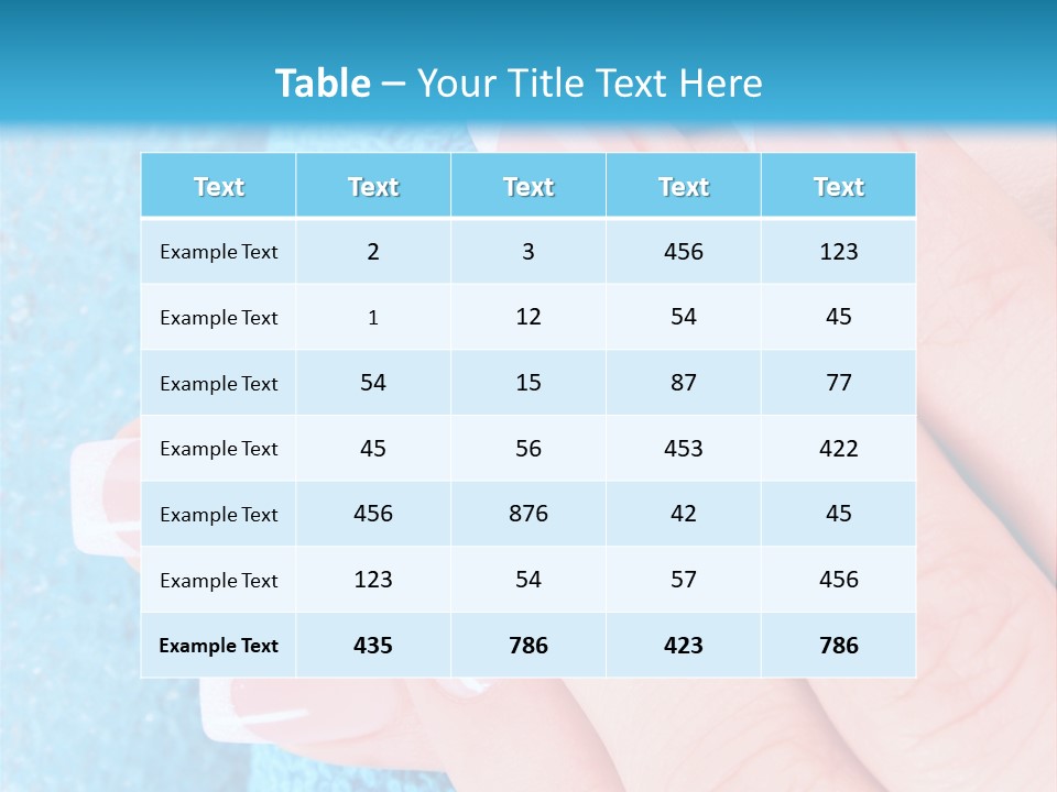 French Unghie PowerPoint Template