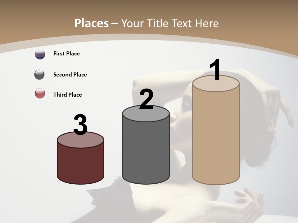 People Fingers Girl PowerPoint Template