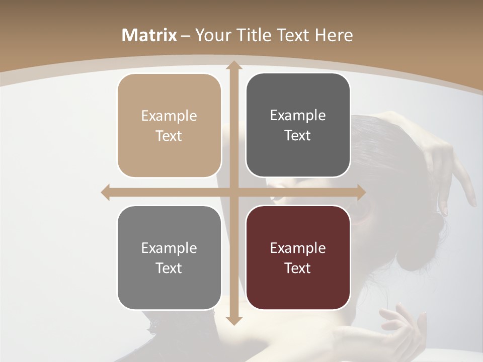 People Fingers Girl PowerPoint Template