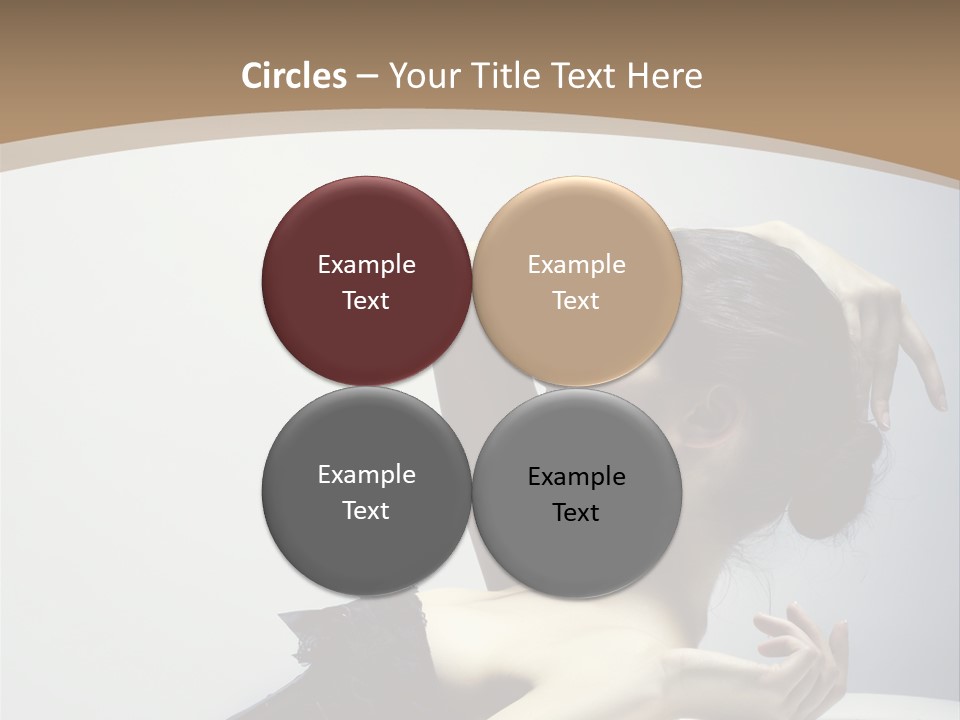 People Fingers Girl PowerPoint Template