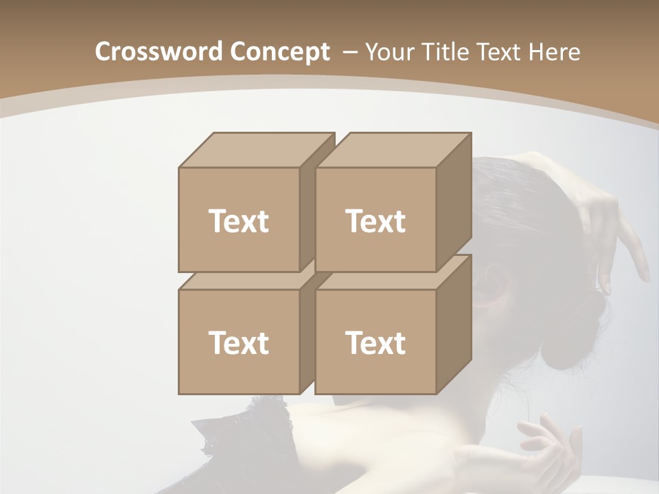 People Fingers Girl PowerPoint Template