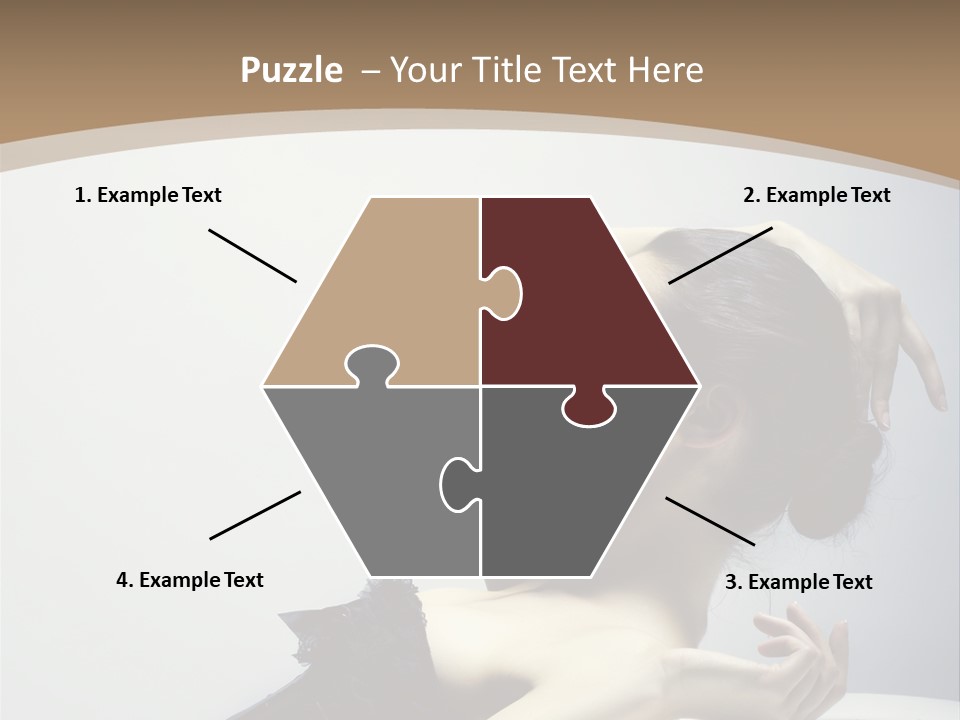 People Fingers Girl PowerPoint Template