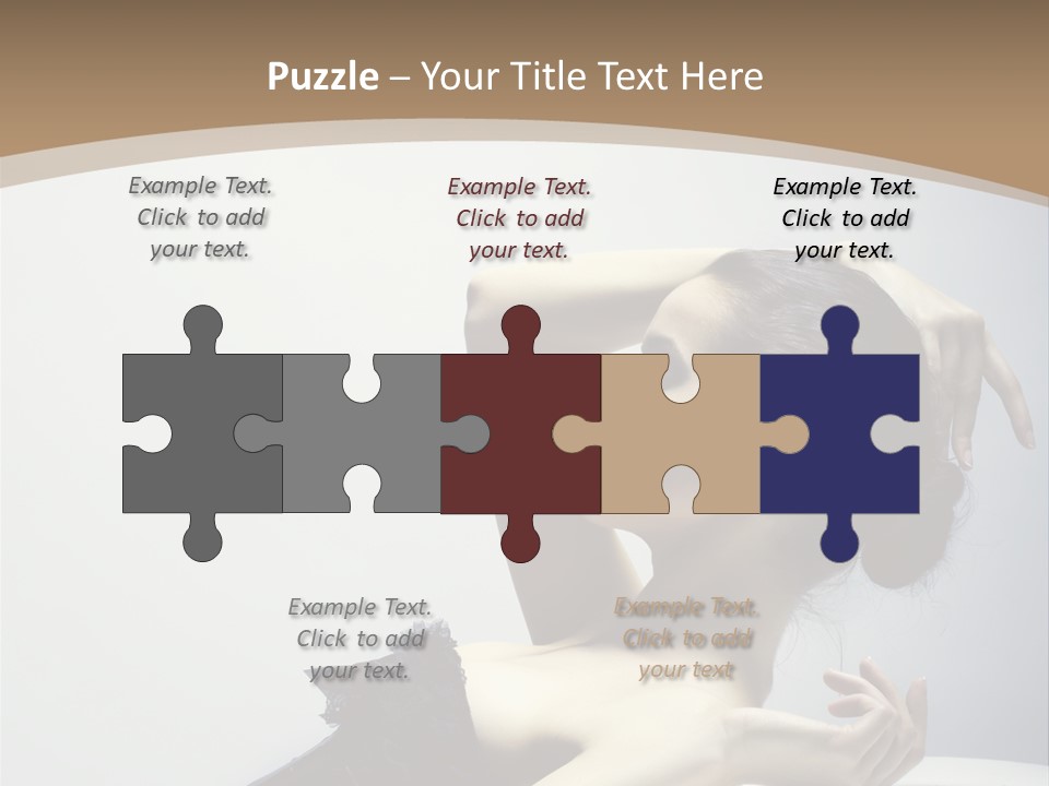 People Fingers Girl PowerPoint Template