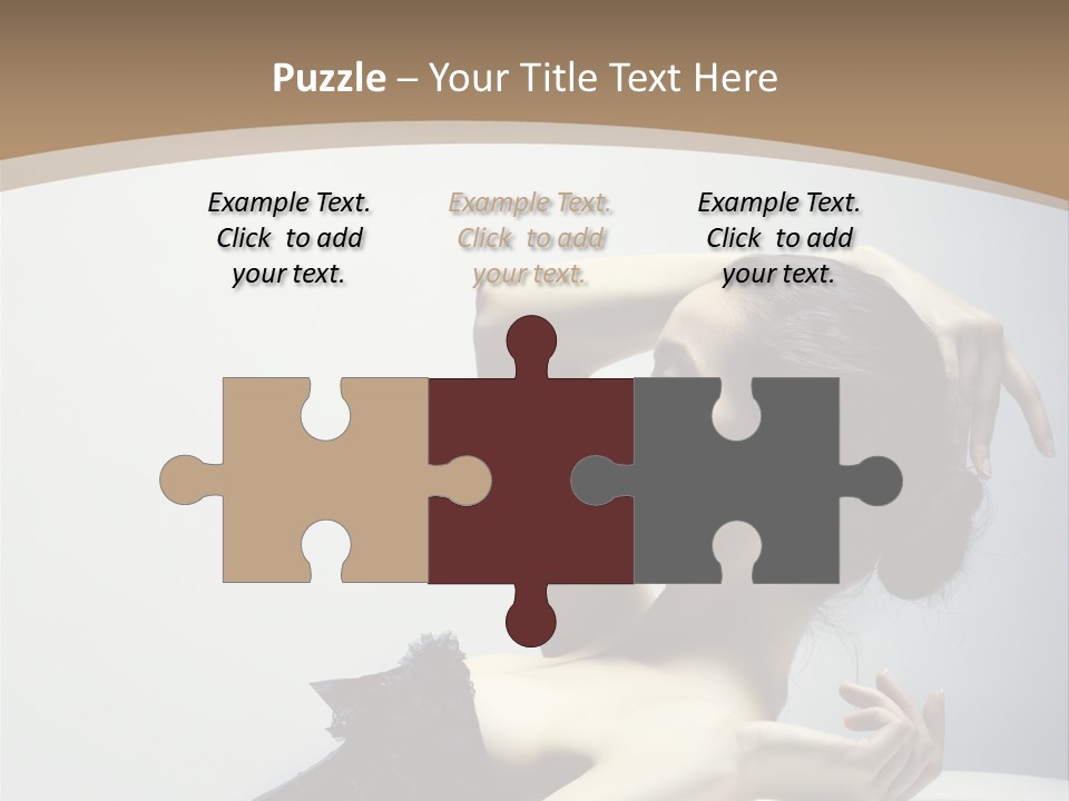 People Fingers Girl PowerPoint Template