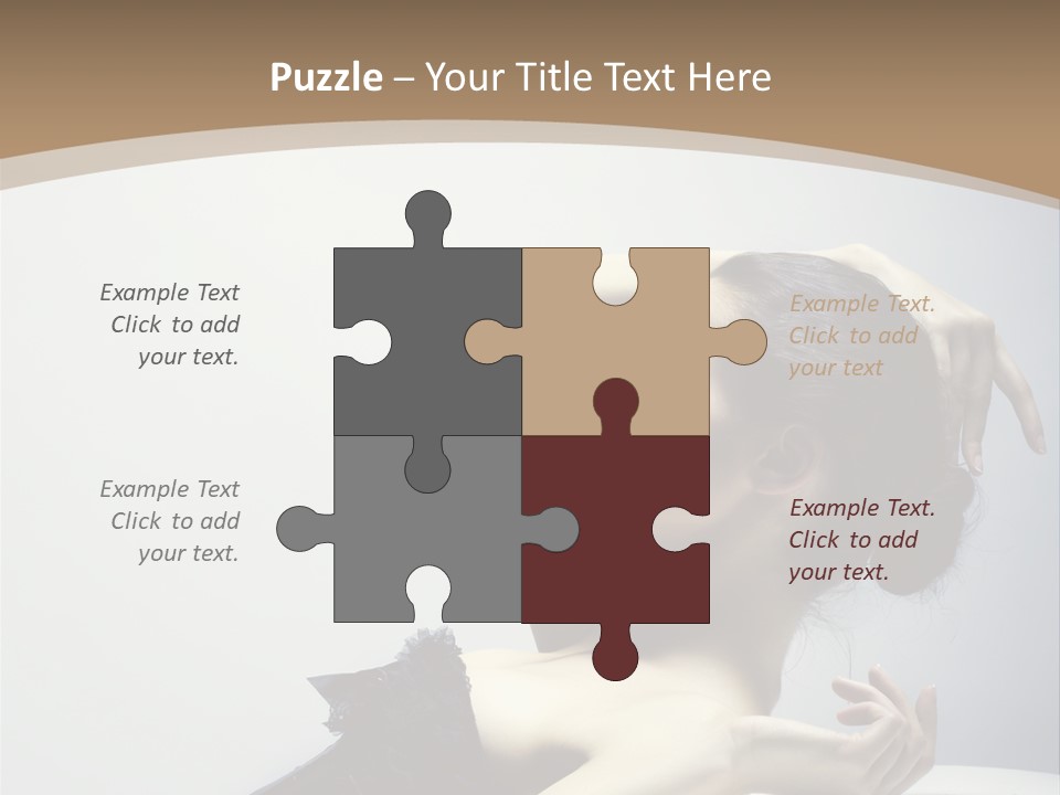 People Fingers Girl PowerPoint Template