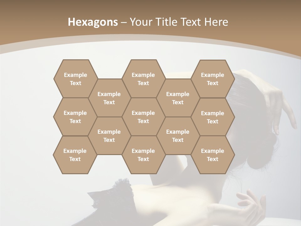 People Fingers Girl PowerPoint Template