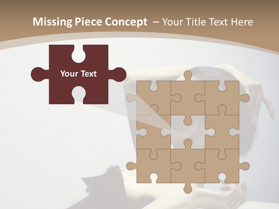 People Fingers Girl PowerPoint Template