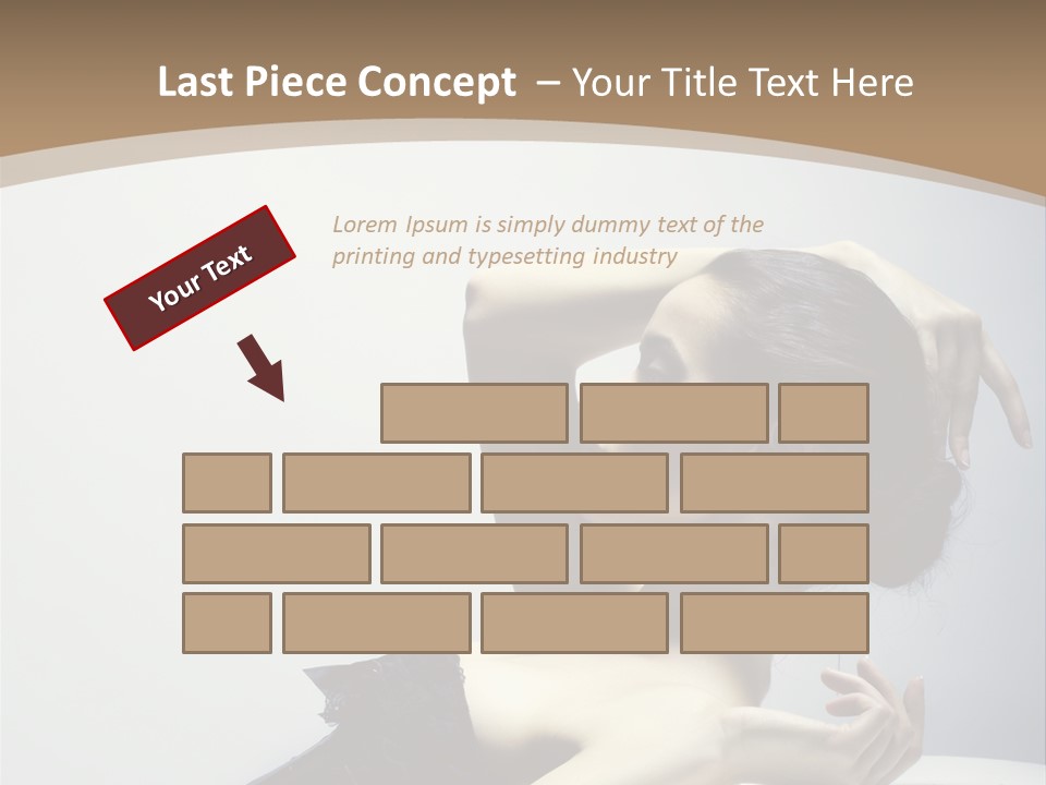 People Fingers Girl PowerPoint Template