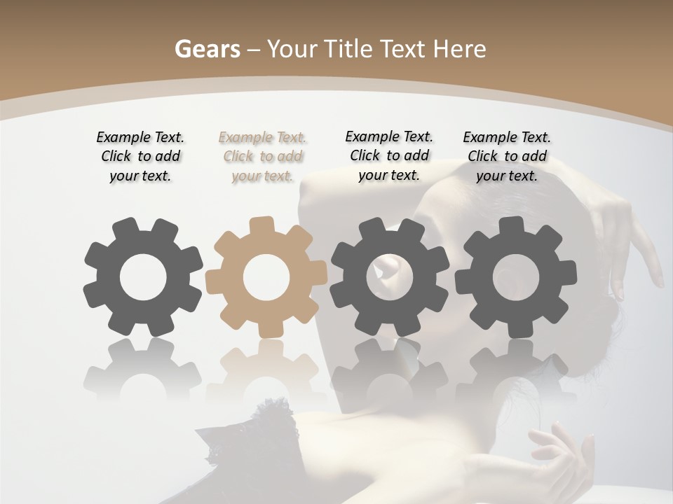 People Fingers Girl PowerPoint Template