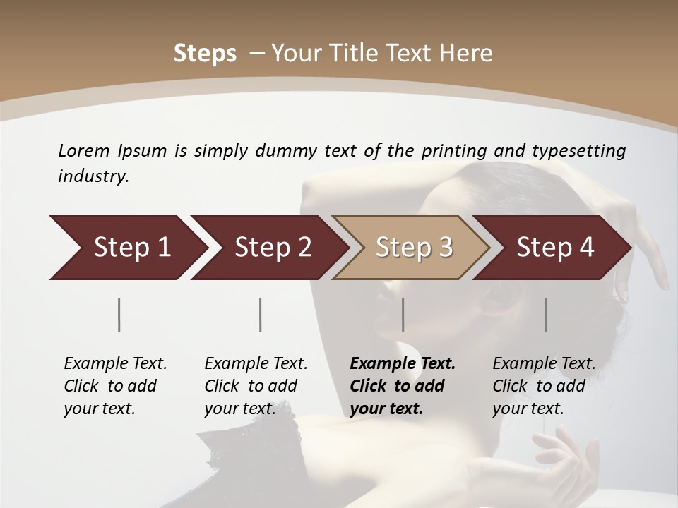 People Fingers Girl PowerPoint Template