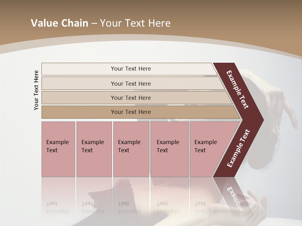 People Fingers Girl PowerPoint Template