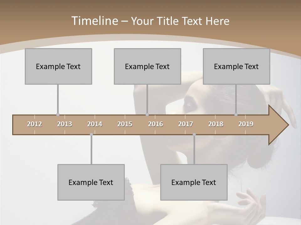 People Fingers Girl PowerPoint Template