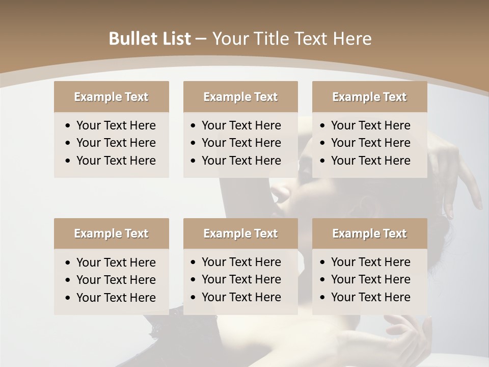 People Fingers Girl PowerPoint Template