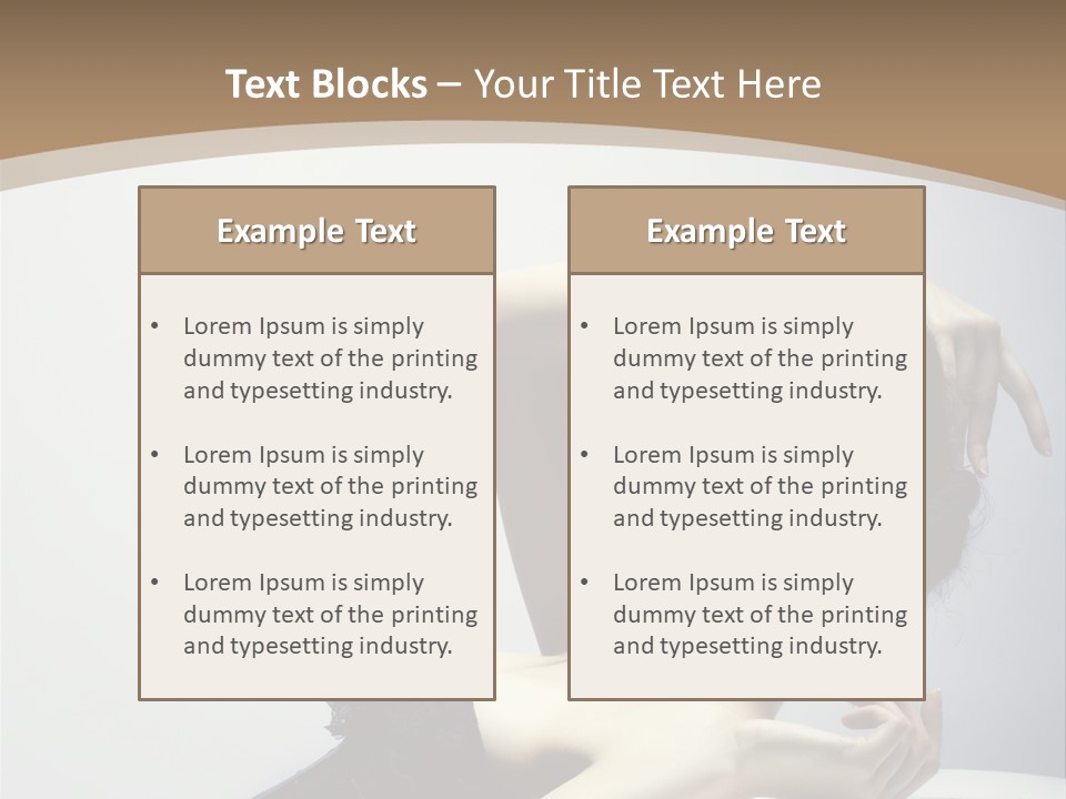 People Fingers Girl PowerPoint Template