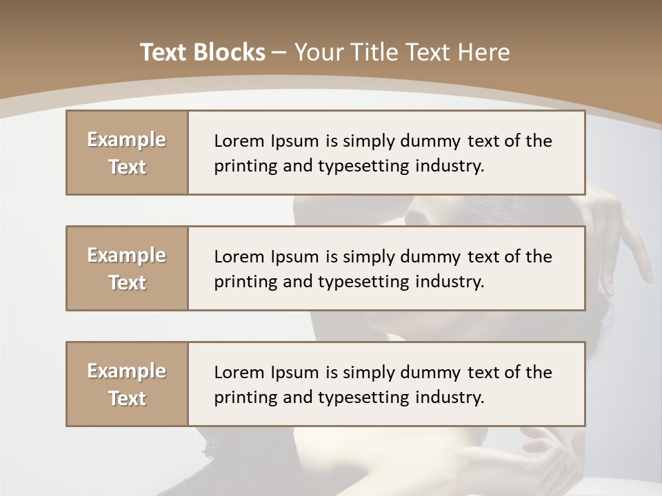 People Fingers Girl PowerPoint Template