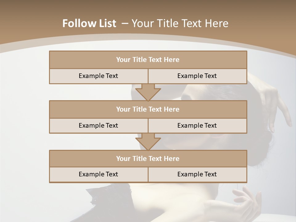 People Fingers Girl PowerPoint Template