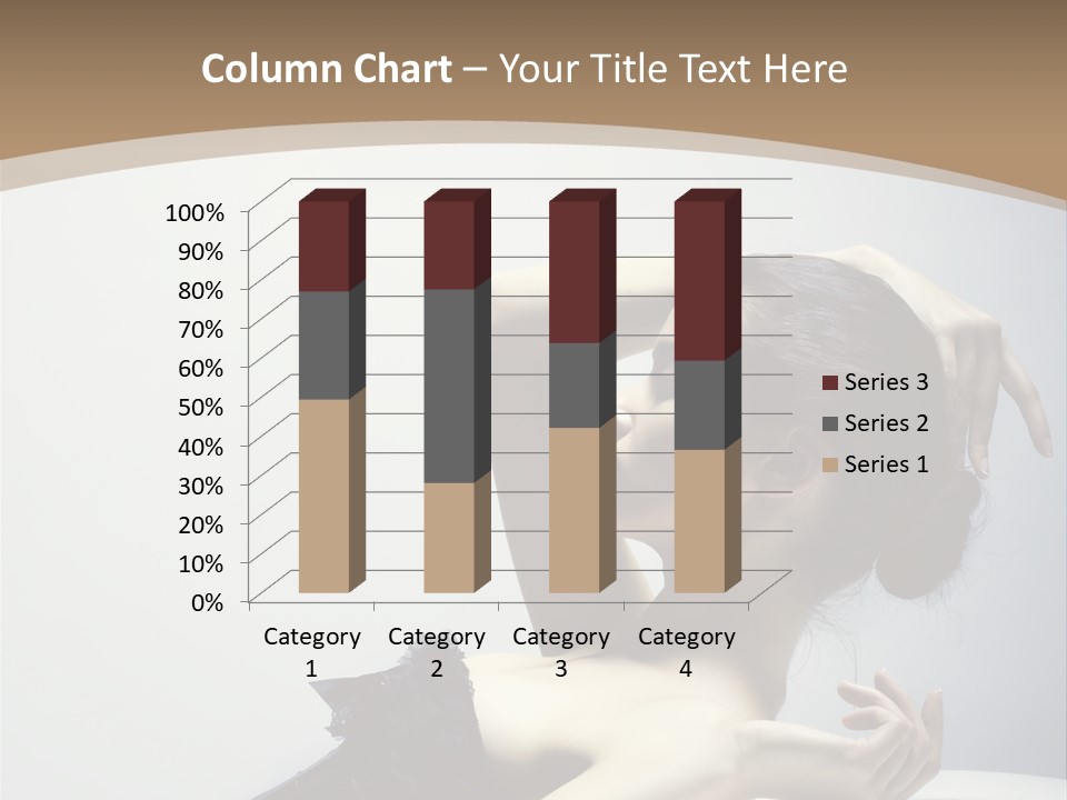 People Fingers Girl PowerPoint Template