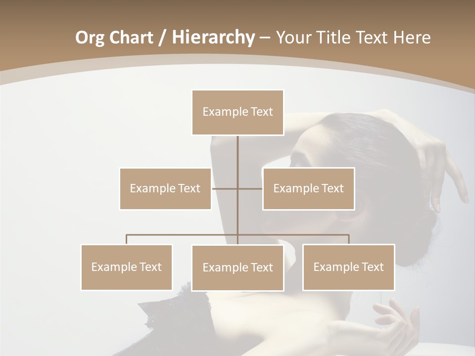 People Fingers Girl PowerPoint Template