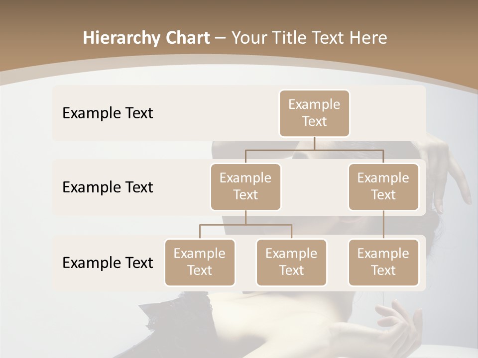 People Fingers Girl PowerPoint Template