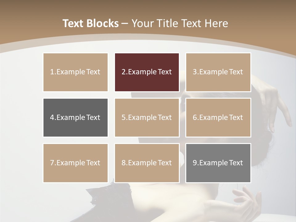 People Fingers Girl PowerPoint Template